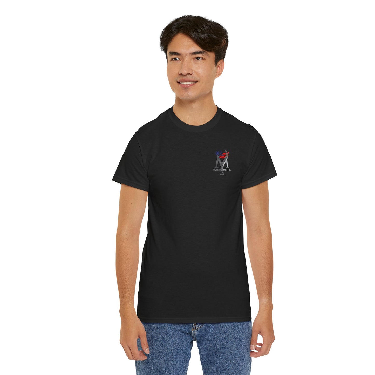 NOE “Welding Rules "Black Edition” Unisex Softstyle T-Shirt – Exclusive North Metal Design | Patriotic Welder Graphic Tee for Tradespeople
