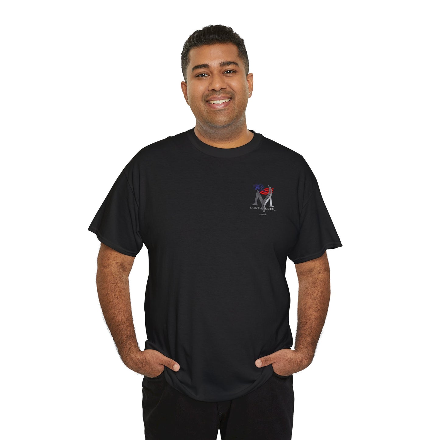 NOE “American Made” Welding T-Shirt – Exclusive North Metal Design | Patriotic Unisex Softstyle Tee for Welders