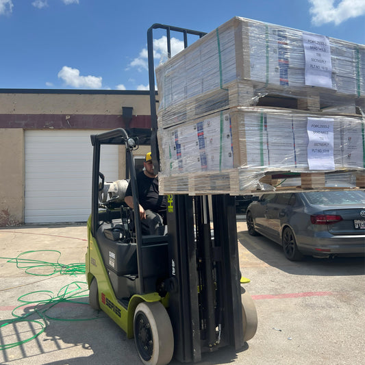 Full Pallet – 50 Cases of 2" Straight Finish Nails (16 GA) Electro Galvanized – 1,250,000 Nails Total