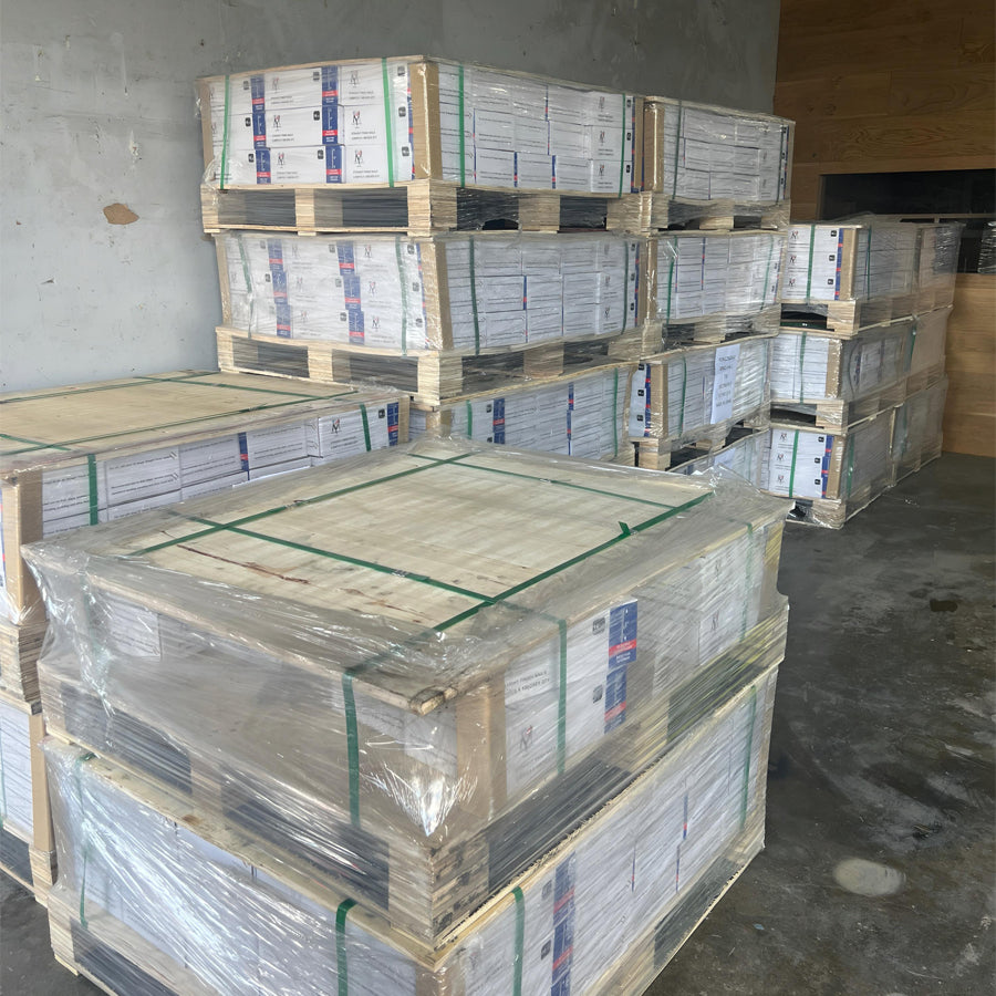 Full Pallet – 50 Cases of 2" Straight Finish Nails (16 GA) Electro Galvanized – 1,250,000 Nails Total