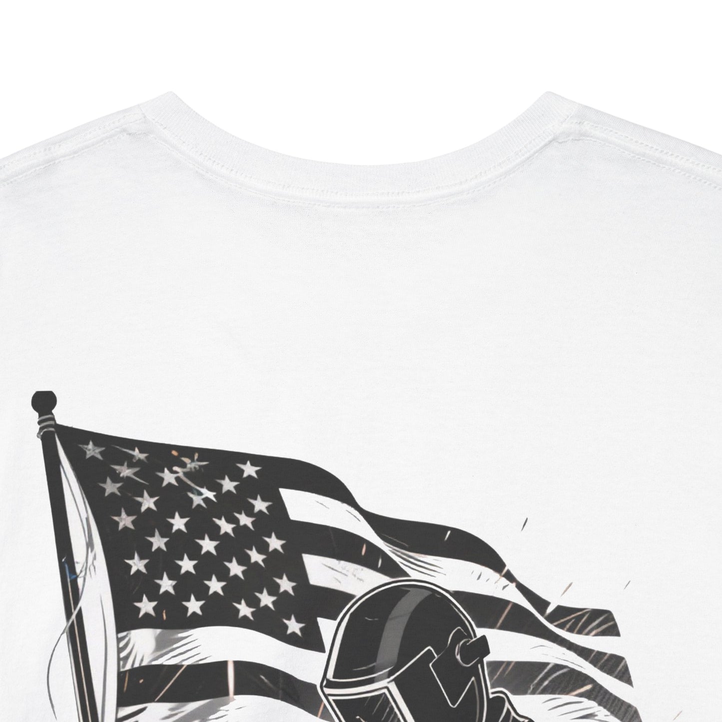 NOE “Welding Rules” Unisex Softstyle T-Shirt – Exclusive North Metal Design | Patriotic Welder Graphic Tee for Tradespeople