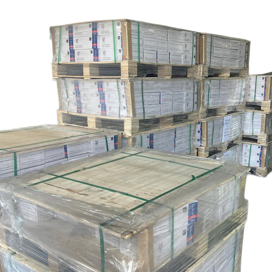 Full Pallet – 50 Cases of 2" Straight Finish Nails (16 GA) Electro Galvanized – 1,250,000 Nails Total